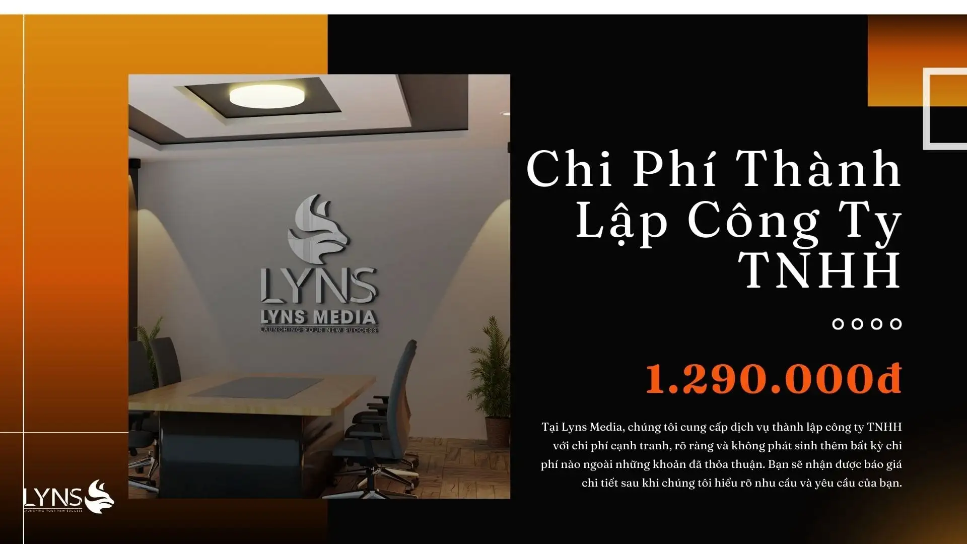 Chi Phi Thanh Lap Cong Ty TNHH5Tzms Thiết Kế Website - Lyns Media